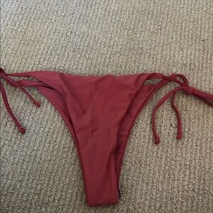 SHEIN Rust Bikini Bottom with Side Ties